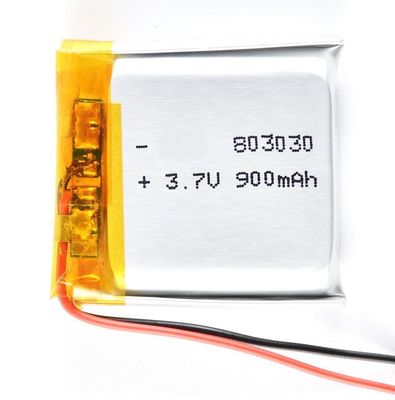 KC IEC62133 Goedgekeurd 3.7V 900mAh Oplaadbaar Batterijpakket Polymeer Lithium Lipo Batterij