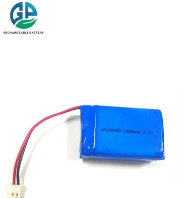 Oplaadbare Lithium-ion batterij 7.4V 1800mAh Hoge capaciteit Lipo batterijpack met lange levensduur en dubbele IC-chips