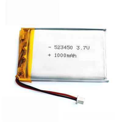 KC IEC62133 Gecertificeerd 3.7V 1000mAh Lithium Polymer Battery Pack Lipo Battery voor temperatuurrecorder