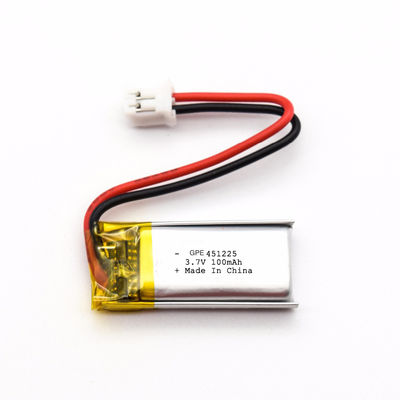 IEC62133 Goedgekeurde 3.7V 100mAh Lipo Lithium-polymeerbatterijpakket voor consumentenelektronica