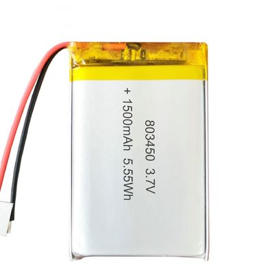 3.7V 1500mAh Lipo Batterij met 500 keer Laadcyclus Oplaadbare Lithium Polymeer Batterij Pack
