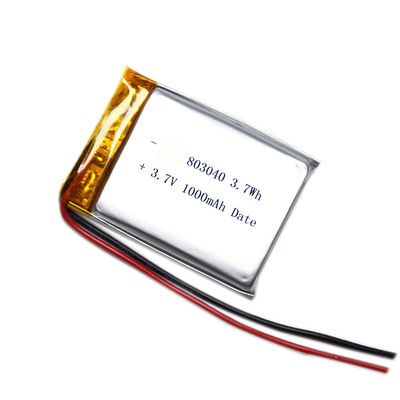 803040 3,7 van het het Lithiumpolymeer van V 1000mah de Navulbare Batterij van Lipo voor Bluetooth-Spreker