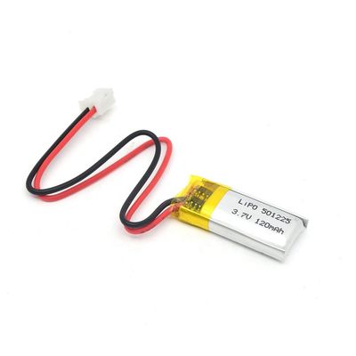 Kleine 3,7V 120mAh LiPo 501225 Lithium Polymer Battery Pack voor digitale producten