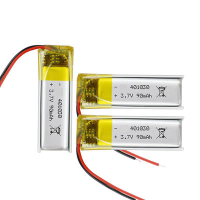 401030 de Batterij 3.7V 80mAh van het Lithiumpolymeer voor Bluetooth-Hoofdtelefoon