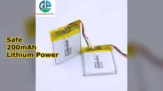 200 mAh lithiumbatterij: voorzie uw apparaten veilig van stroom
